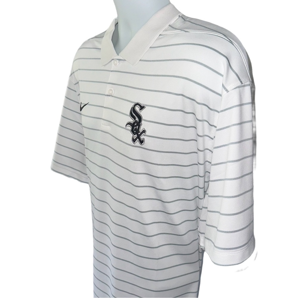 Men's Chicago White Sox Nike White Polo - Picture 2 of 4